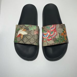 Authentic Gucci Floral Slides Size 8.5